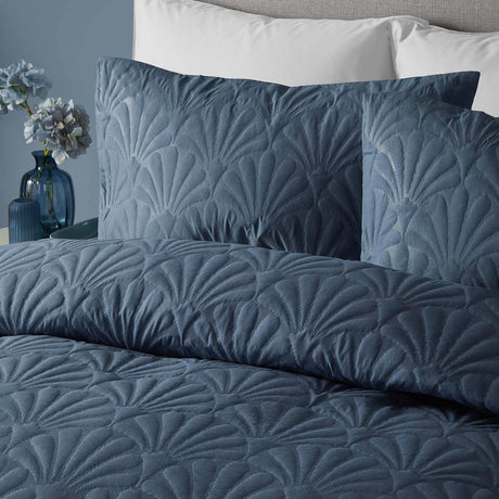 Cavali Duvet Cover Set Dark Blue