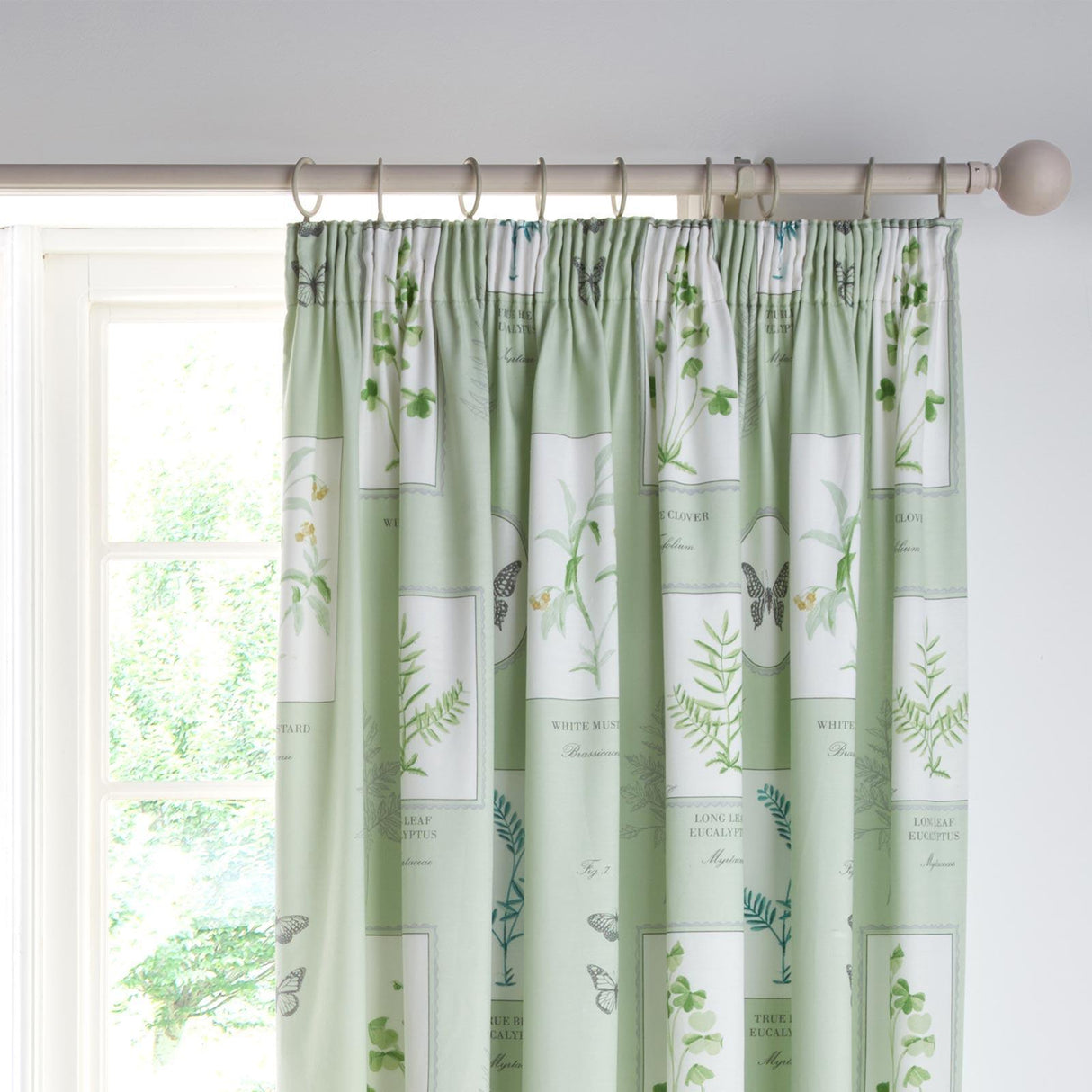 Floral Garden Tape Top Curtains