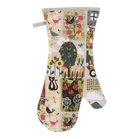 Home Grown Luxury Cotton Gauntlet Oven Mitt Oven Gloves Ulster Weavers   