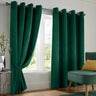 Velvet Blackout Eyelet Curtains