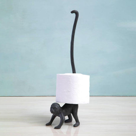 Grey Monkey Toilet Roll Holder