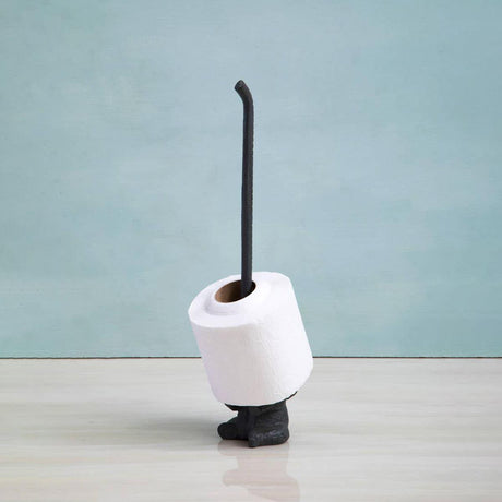 Grey Sitting Elephant Toilet Roll Holder