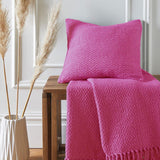 Drift Home Hayden Recycled Cotton Pink Cushion Cover 43cm x 43cm (17"x17")