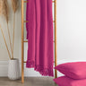 Hayden Recycled Cotton Throw Pink 130x180cm