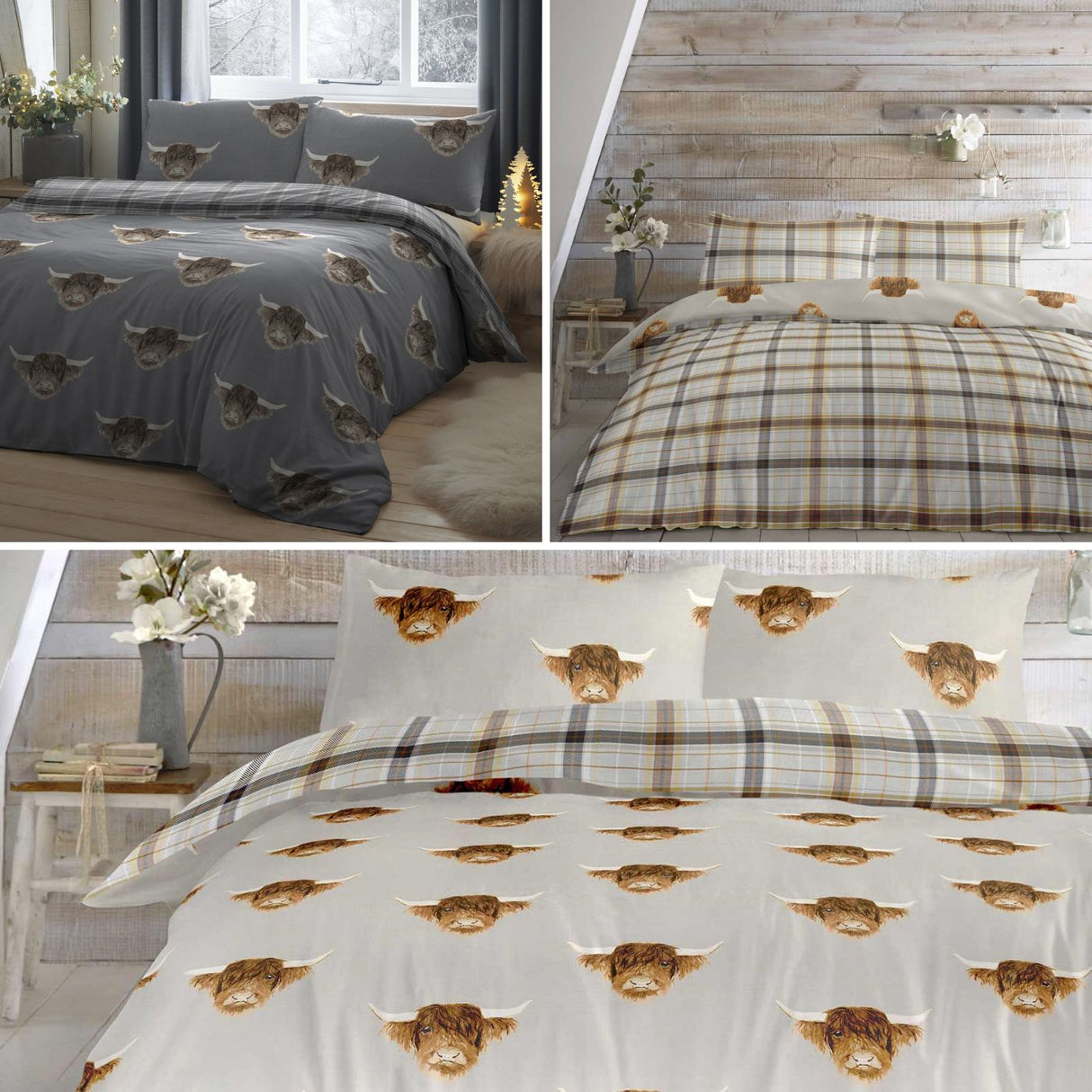 Highland Cow Duvet Cover Set