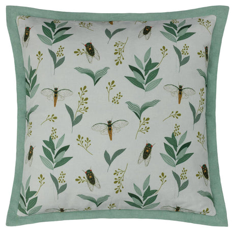 Wylder Lace Wing Sage Green Cushion Cover 50cm x 50cm (20"x20")