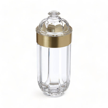 Large Gold Acrylic Canister