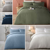 Lindly Waffle Duvet Cover Set