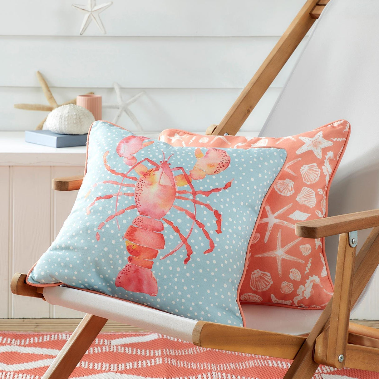 Fusion Lobster Outdoor Cushion Cover 43cm x 43cm (17"x17")