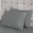 Lyla Microfibre Grey Pillowcase Pair