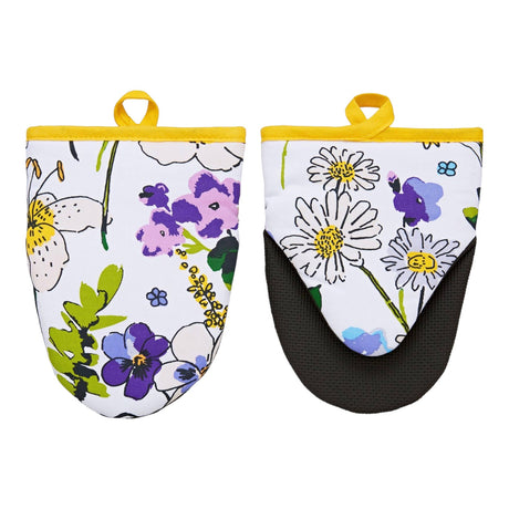 Wildflowers Neoprene Micro Mitts Pair Oven Gloves Ulster Weavers   