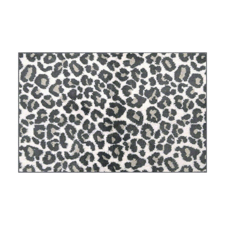 Leopard Print Bath Mat Monochrome Bath Mat Allure   