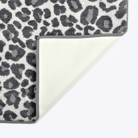 Leopard Print Bath Mat Monochrome Bath Mat Allure   