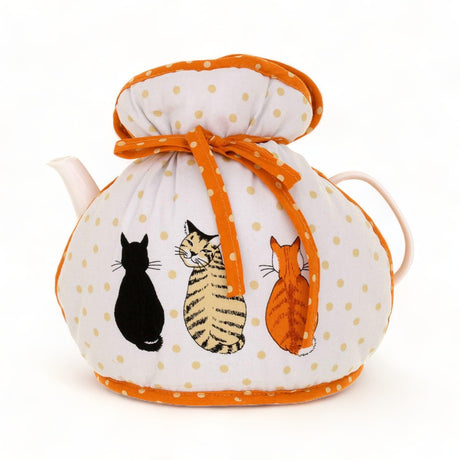 Cats in Waiting Luxury Cotton Muff Tea Cosy Tea Cosy Ulster Weavers   