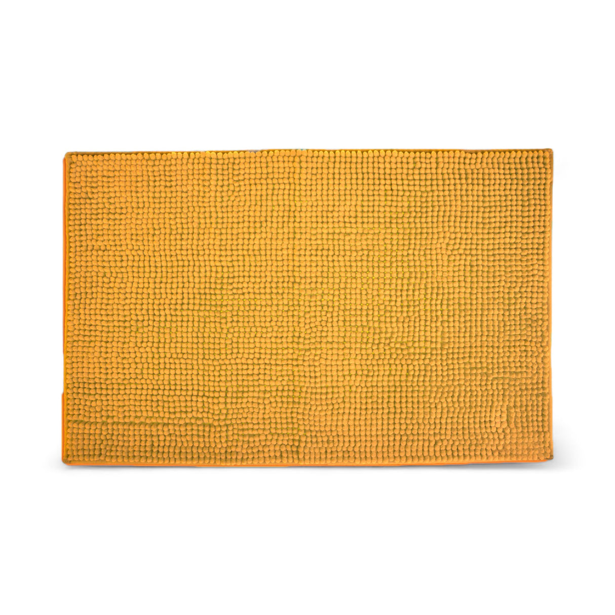 Chenille Bobble Bath Mat Mustard