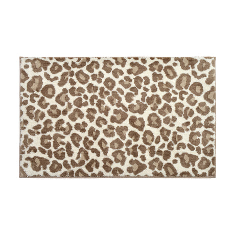 Leopard Print Bath Mat Natural Bath Mat Allure   