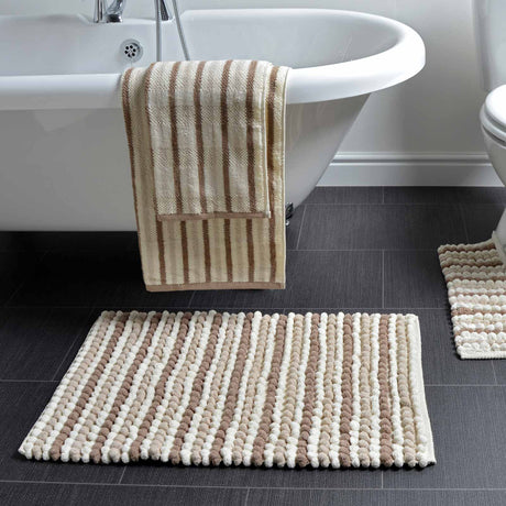 California Chunky Bobble Bath Mat Natural Bath Mat Allure   