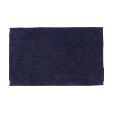 Hotel Luxury Deep Pile Cotton Bath Mat Navy Bath Mat Allure   