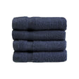 Luxury Zero Twist Egyptian Cotton Face Cloth 4 Pack Navy Blue