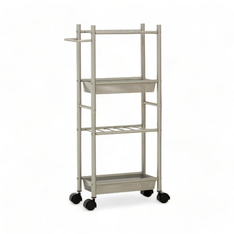 Nickel 2 Basket Kitchen Trolley