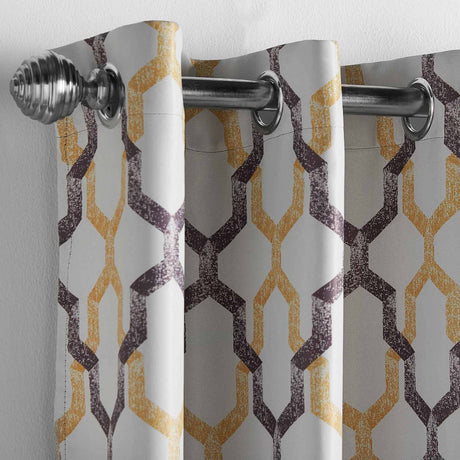 Georgia Blockout Eyelet Curtains Ochre Eyelet Curtains Alan Symonds   