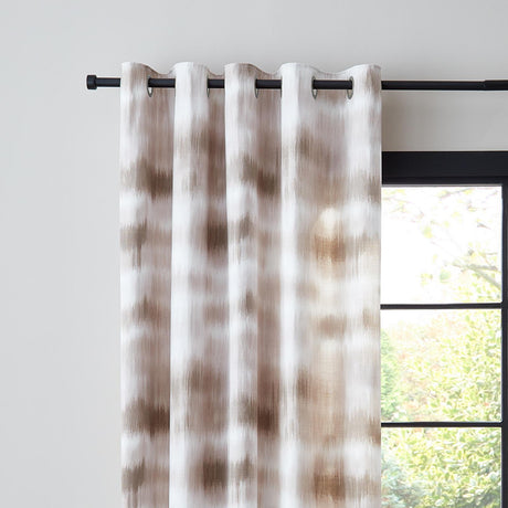 Ombre Texture Eyelet Curtains Natural