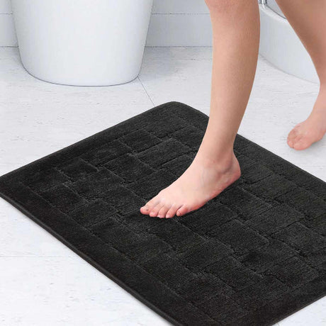 Orkney Bath Mat Black 45x75cm