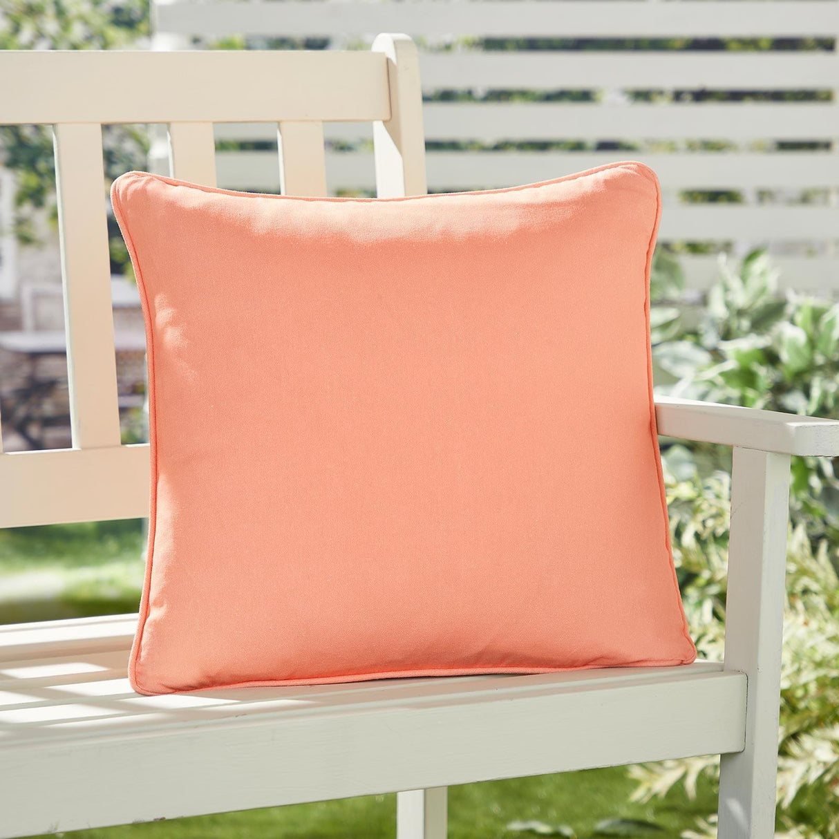 Fusion Plain Orange Outdoor Cushion Cover 43cm x 43cm (17"x17")