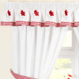 Poppies Tape Top Kitchen Pelmet