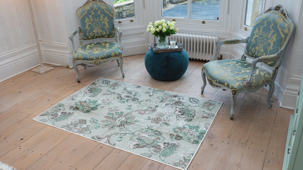 Keats Washable Rug Green