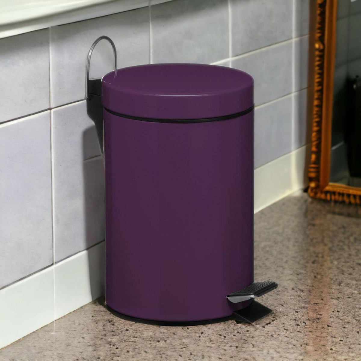 Purple 3L Mini Pedal Bin