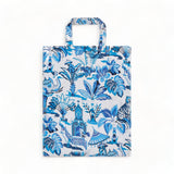 India Blue Medium PVC Tote Bag Totes & Shopping Bags Ulster Weavers   