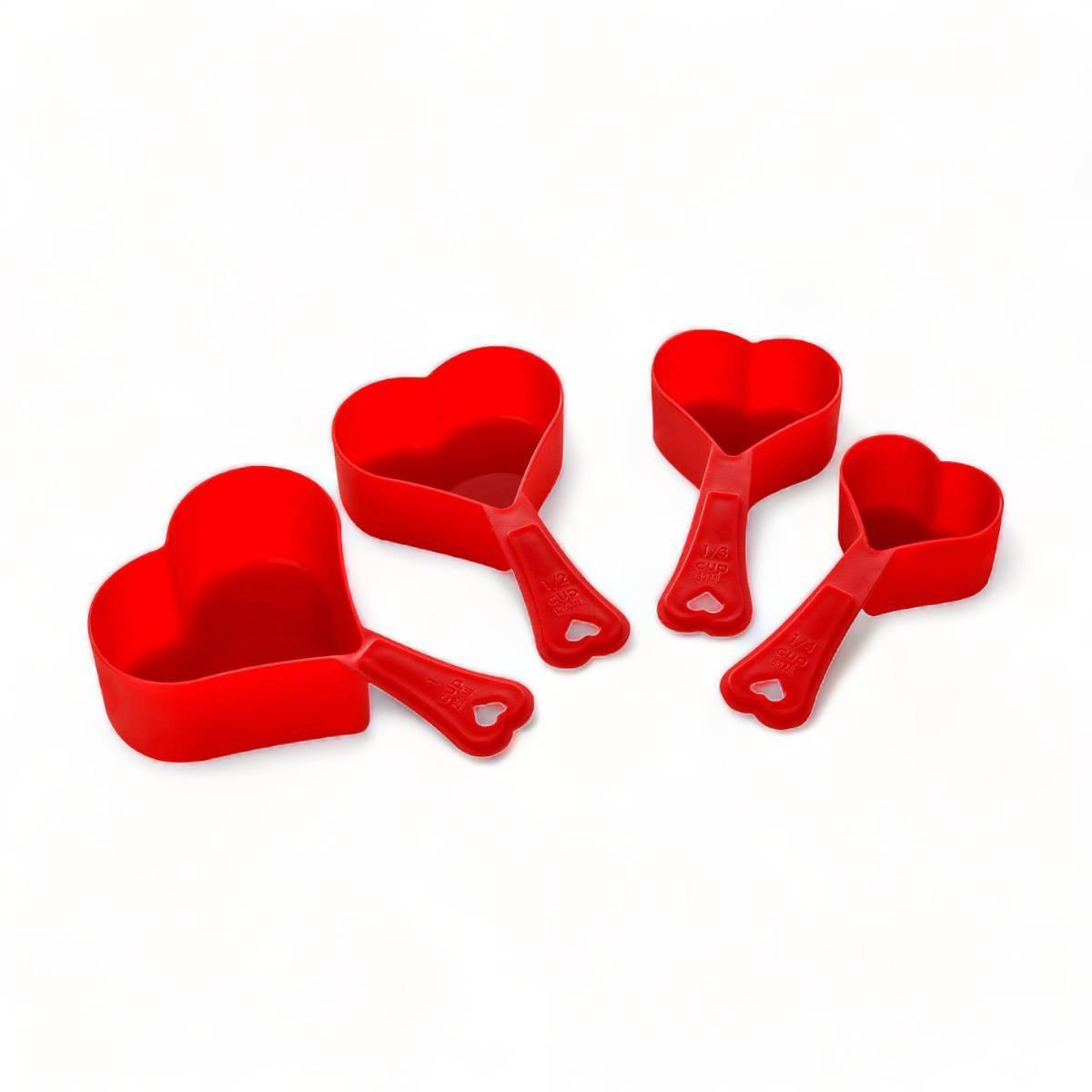 Red Heart Measuring Cups