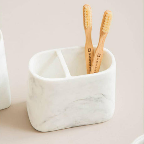 Riviera Marble Effect Toothbrush Holder