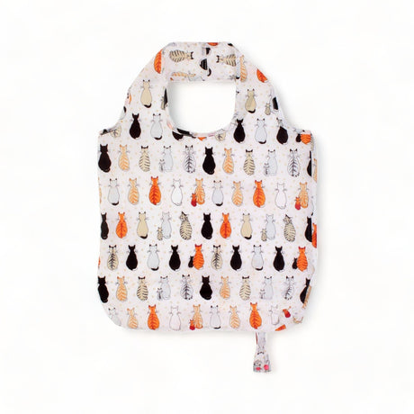 Cats in Waiting Reusable Roll-Up Shopping Bag Totes & Shopping Bags Ulster Weavers   