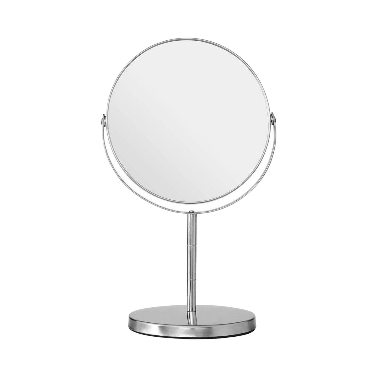 Silver Swivel Pedestal Mirror