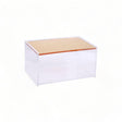 Small Acrylic Storage Box + Gold Lid