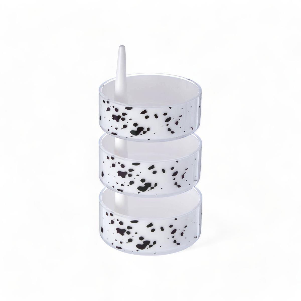 Speckled Rotating 3 Layer Storage Box