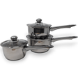 Stainless Steel 3 Piece Pan Set