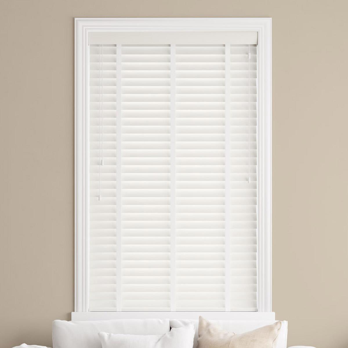 Starwood Glacier Made to Measure Wood Venetian Blind with Arctic Tapes