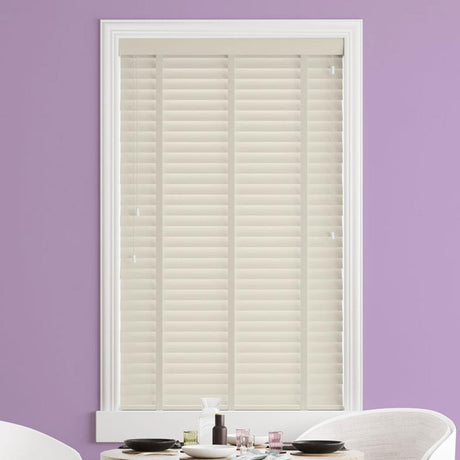 Sunwood Wood Mirren Made to Measure Venetian Blind with Vanilla Tapes