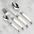 Swiss 16 Piece Cream Cutlery Set