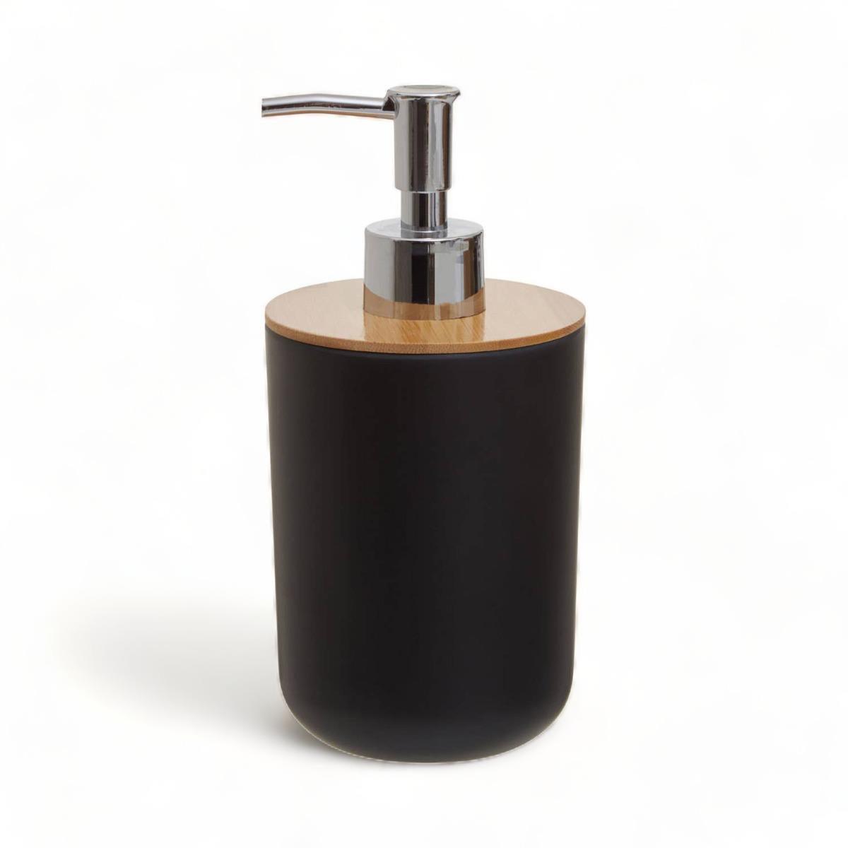 Tall Black Bamboo Dispenser