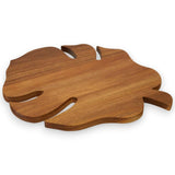 Tropical Leaf Acacia Wood Chopping Board