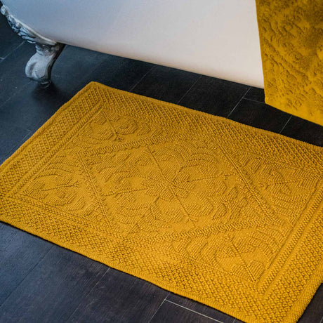 Country House Jacquard Bath Mat Turmeric Bath Mat Allure   