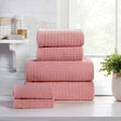 Waffle 6 Piece Towel Bale Dusky Pink