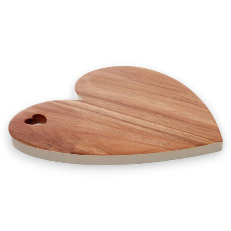 White Edge Heart Chopping Board