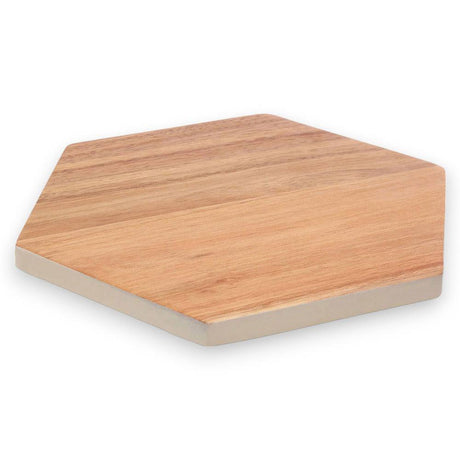 White Edge Hexagon Chopping Board