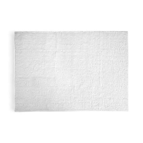 Chenille Bobble Bath Mat White Bath Mat Allure 50cm x 80cm  