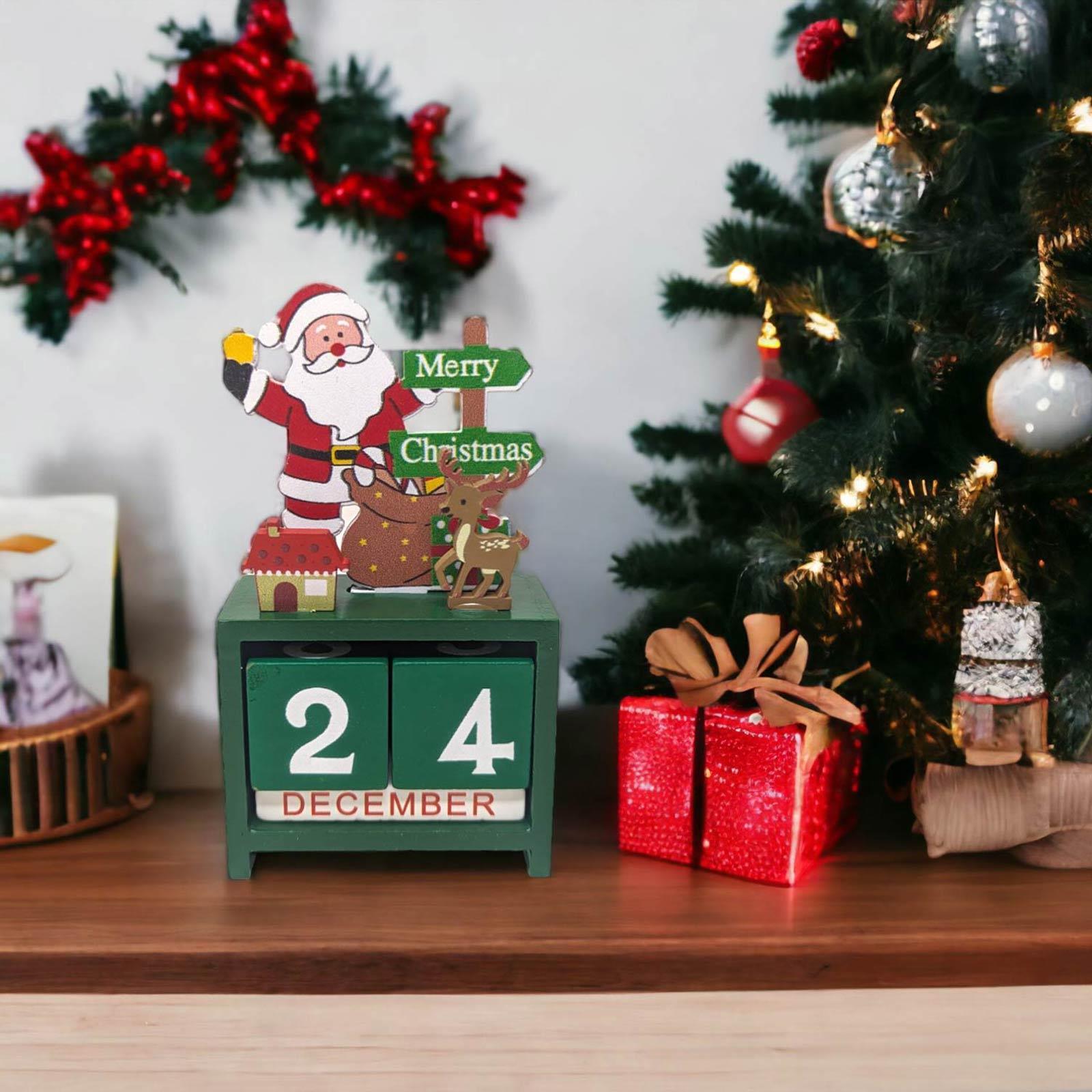 Wooden Santa Advent Calendar Ideal